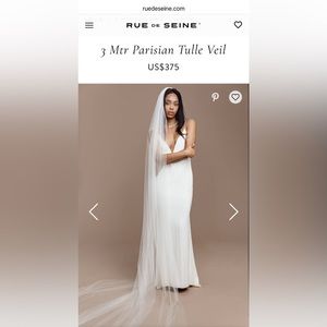 Rue De Seine Parisian Veil - white, 3 meters